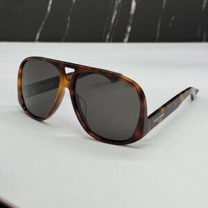 NEW SAINT LAURENT SL652/F SOLACE 002 UNISEX HAVANA SUNGLASSES SL 652/F 002